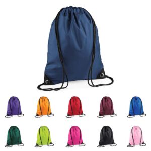 WSP Plain Gymsack Bag Colours